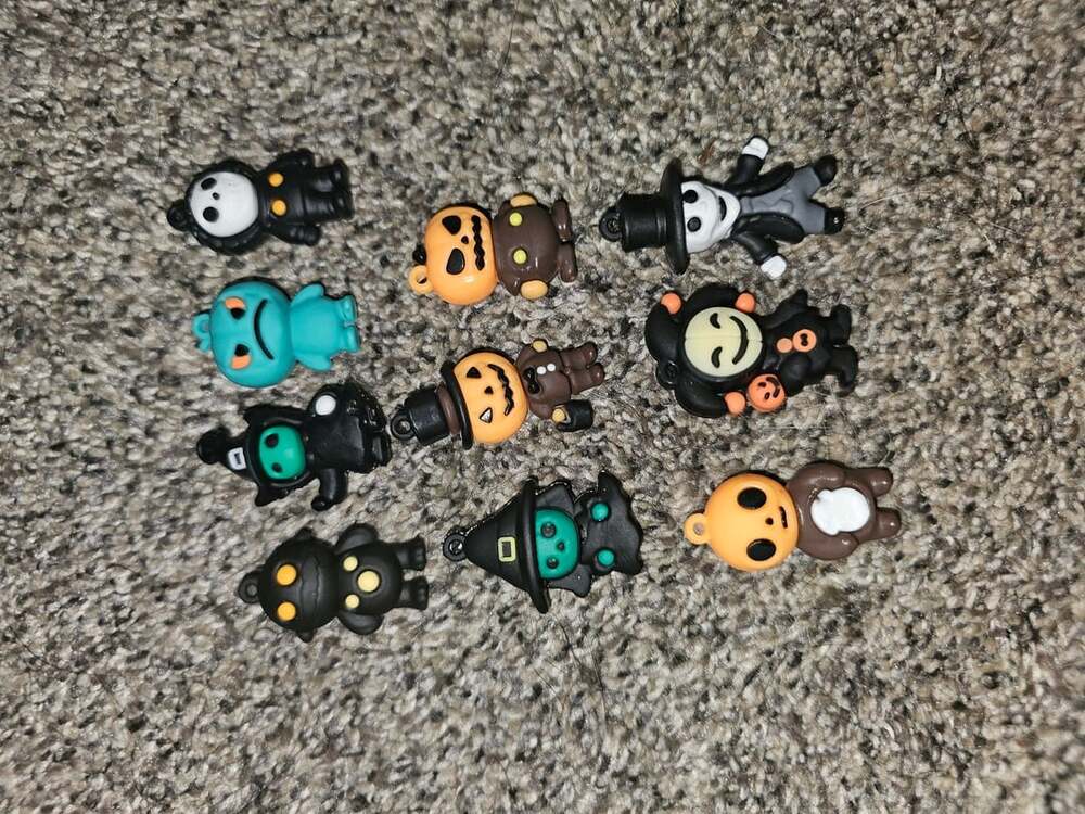 Halloween Mini Figurine Charms Set of 10